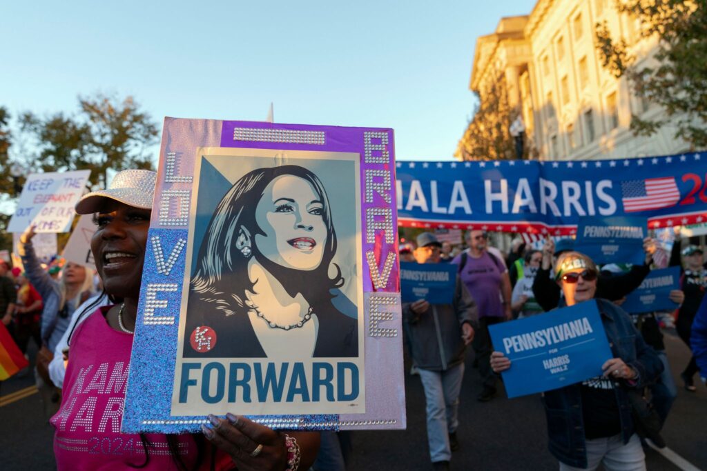 Demonstration für Kamala Harris