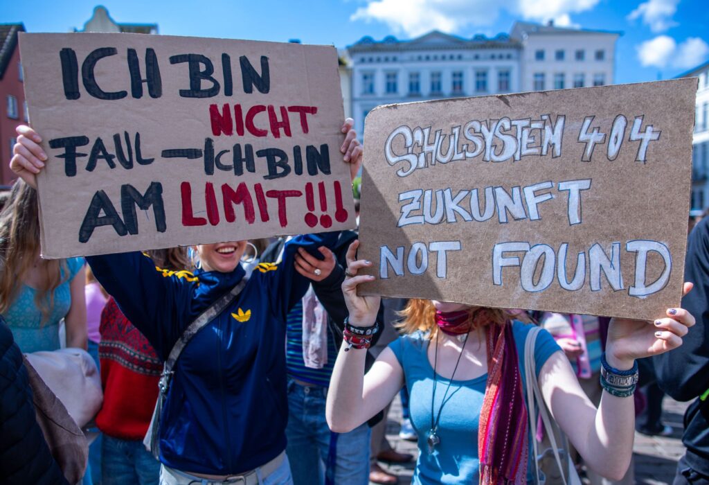 Bildungsprotest organisiert vom Landesschülerrat