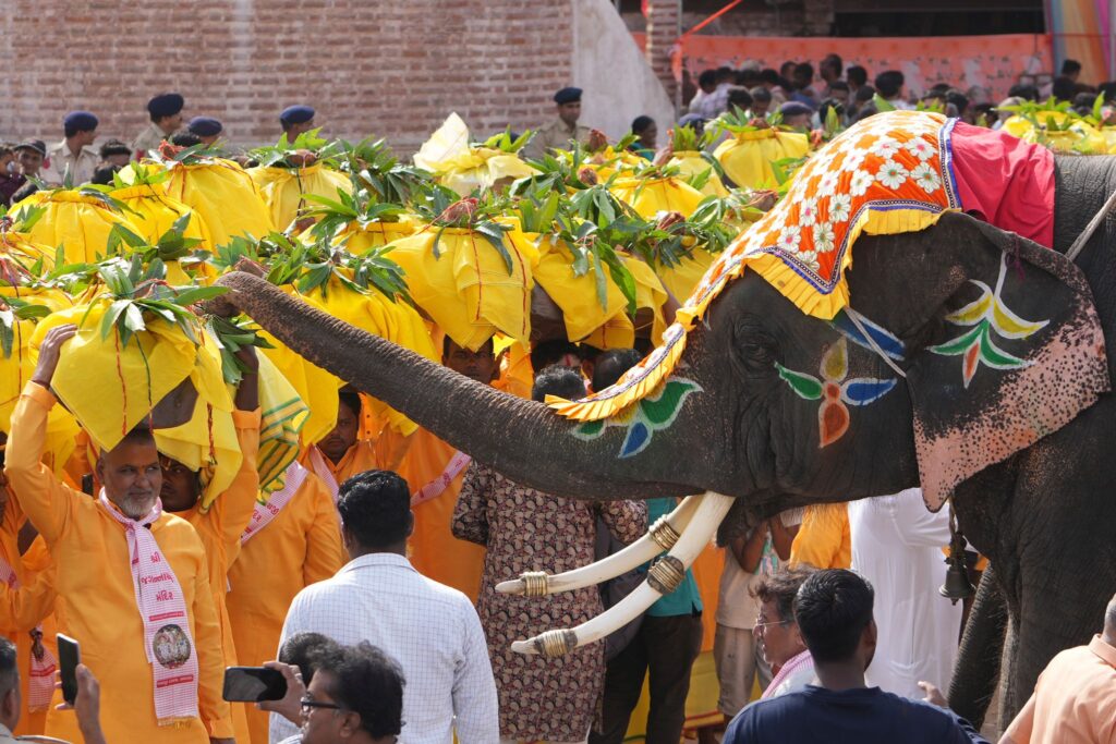 Religiöse Prozession in Indien