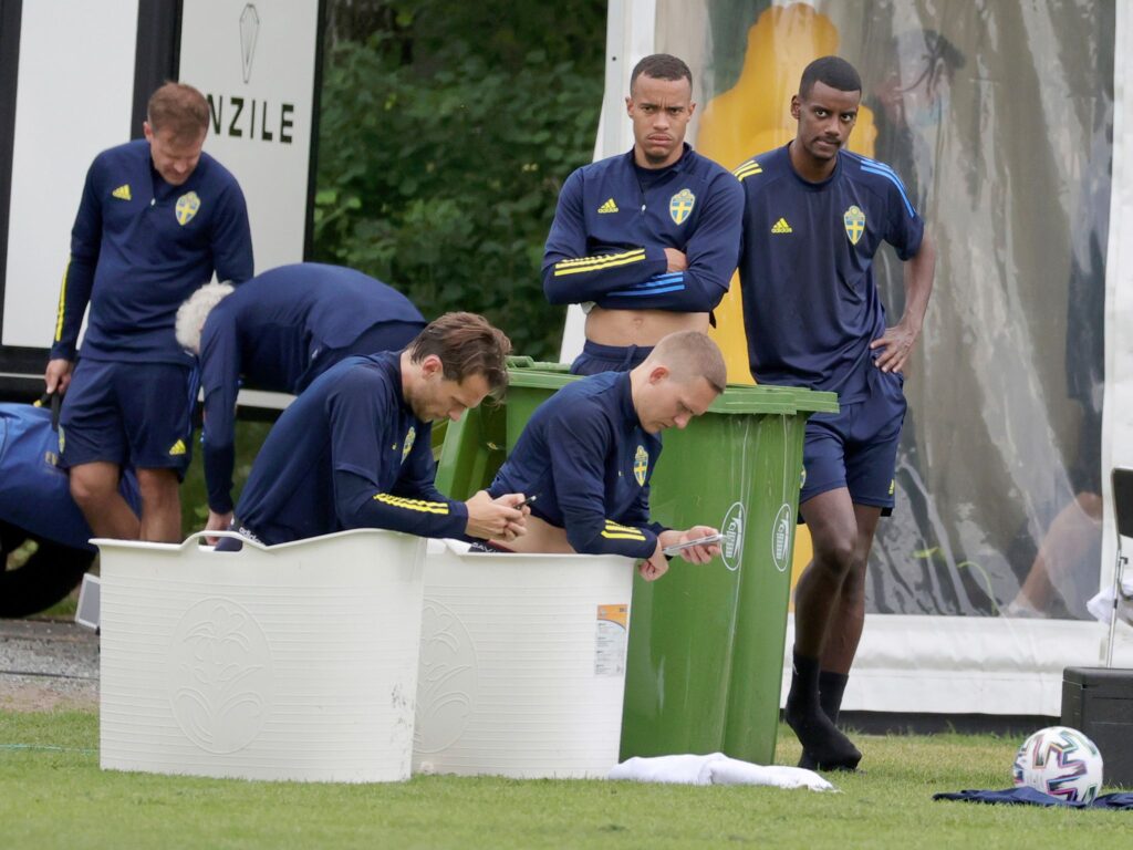 Fußball EM - Training Schweden