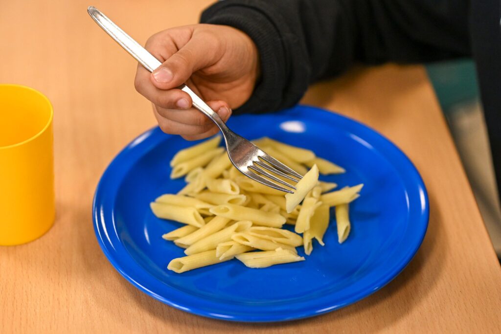 Nudeln auf dem Teller