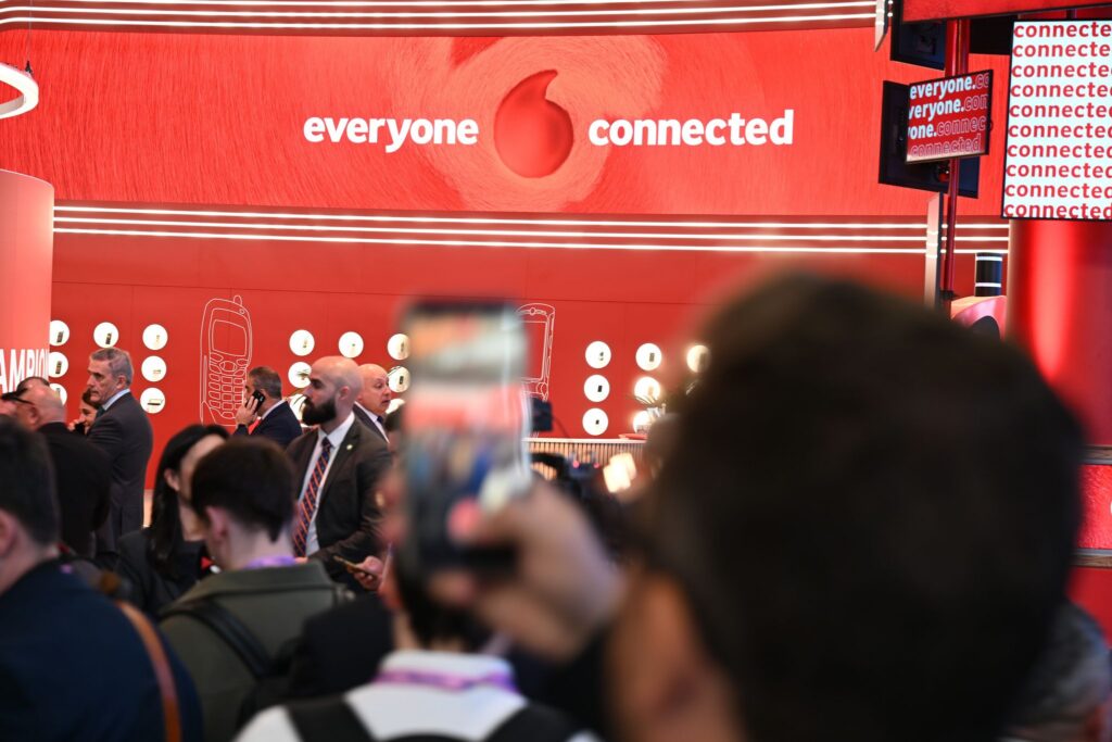 Vodafone-Messestand beim MWC