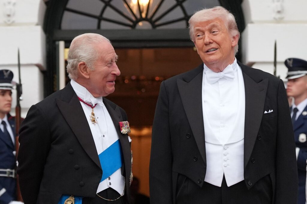 König Charles und Donald Trump