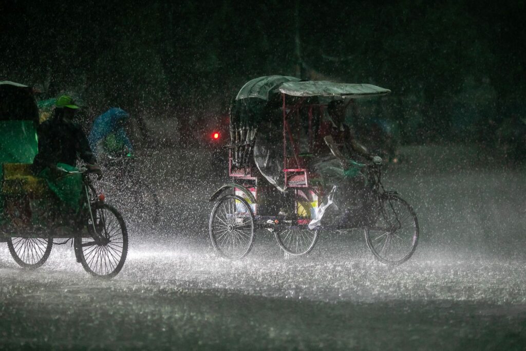 Monsunregen in Dhaka