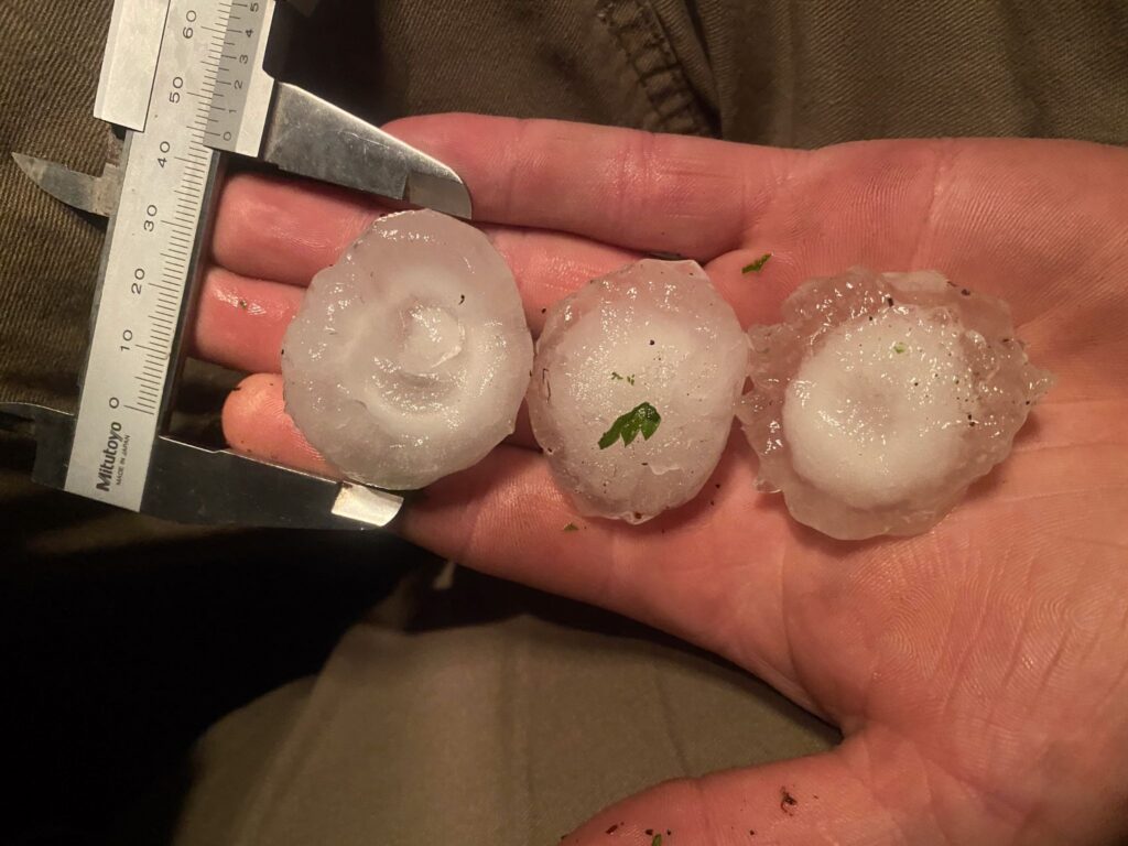 Unwetter mit Hagel in Südhessen