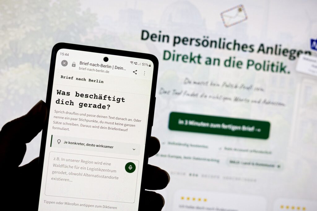 Website brief-nach-berlin.de