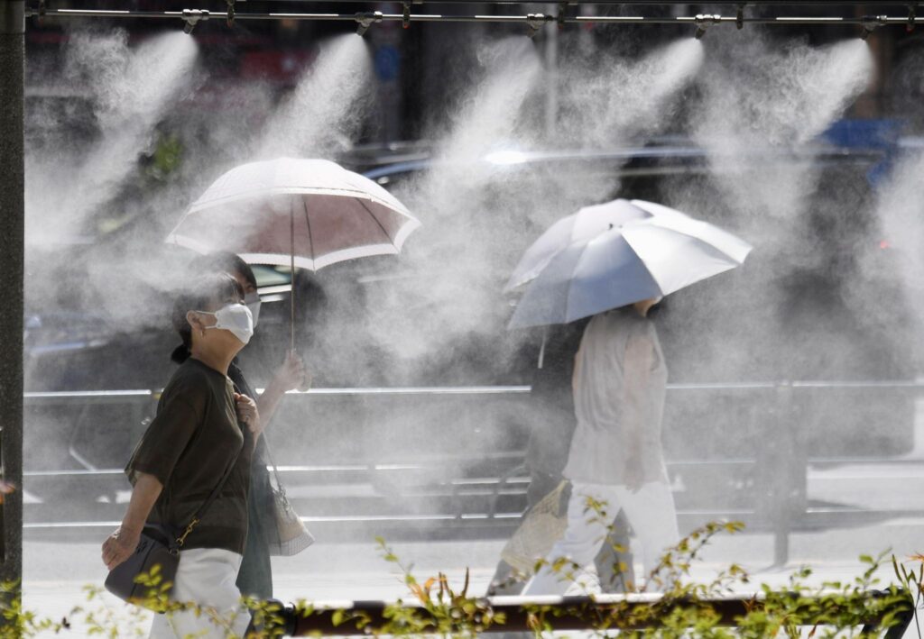 Heißes Wetter in Japan