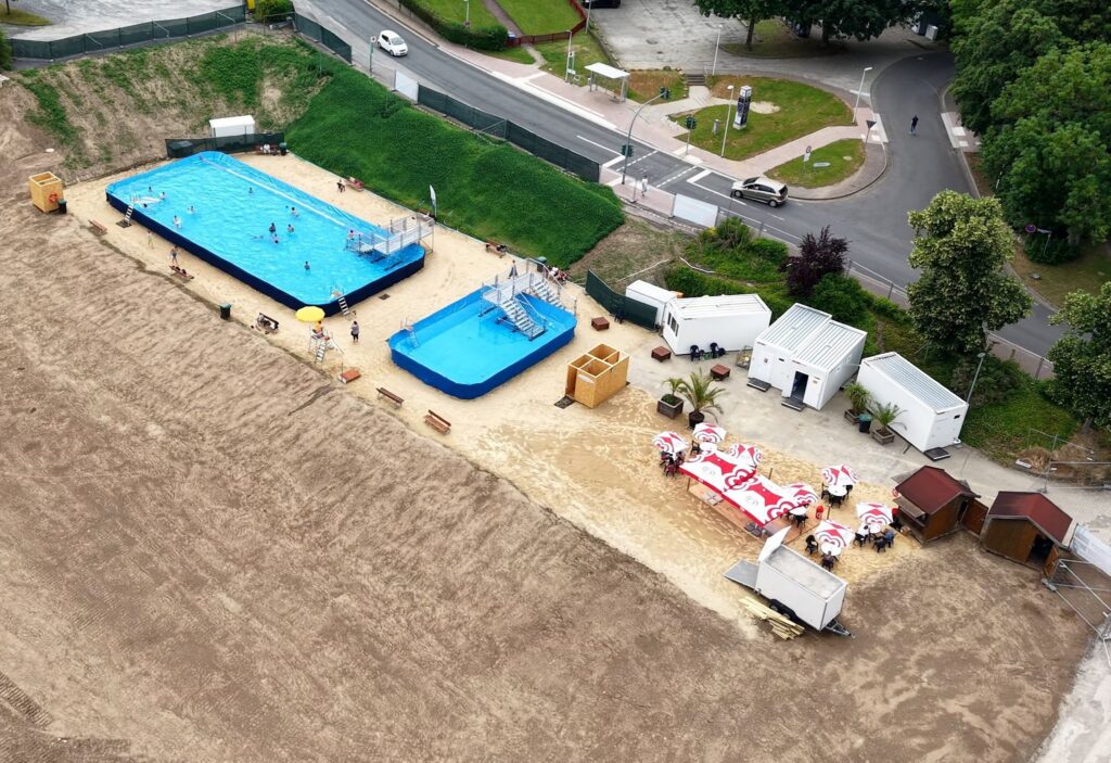 Pop-up-Freibad in Bad Wildungen