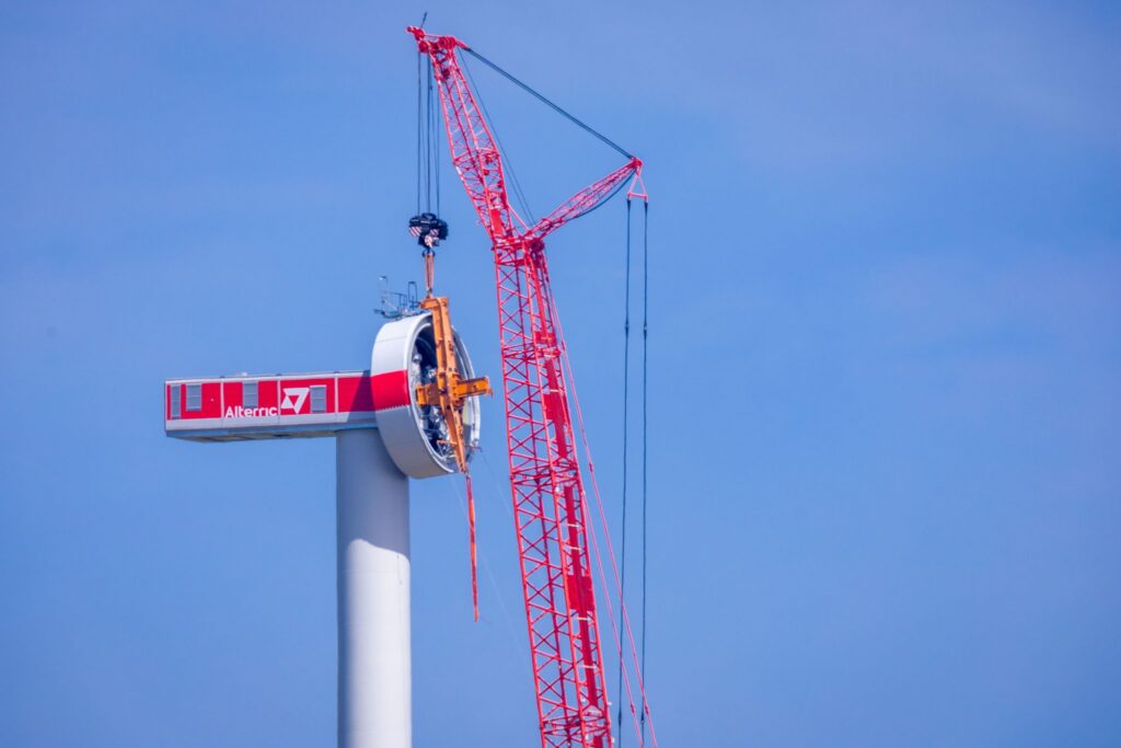 Baustelle für neuen Windpark