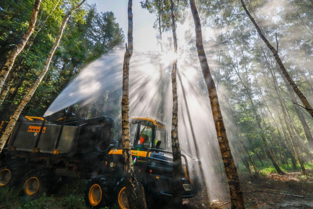 Vorstellung von Waldbrandlöschfahrzeugen in Nordrhein-Westfalen