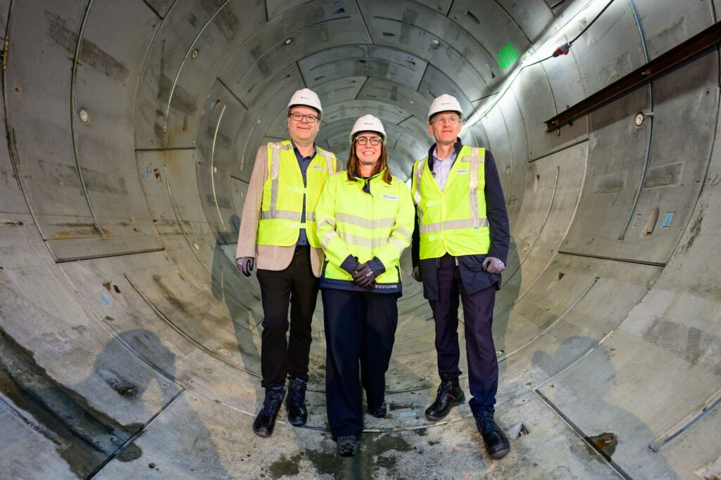 Symbolischer Tunneldurchschlag der SuedLink-Elbquerung