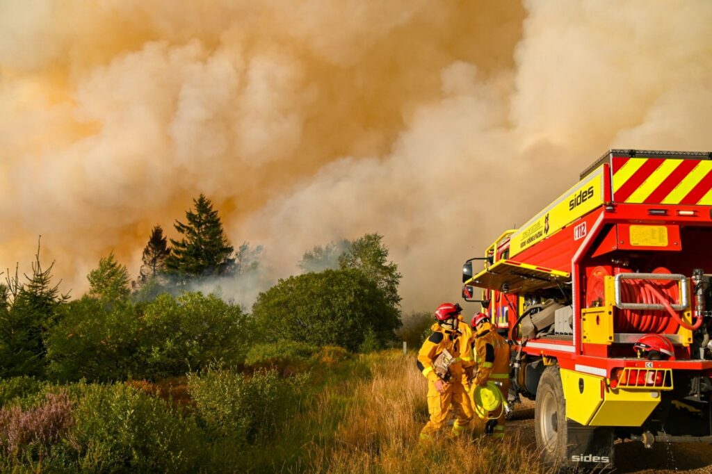 Waldbrand im Hohen Venn - Waimes
