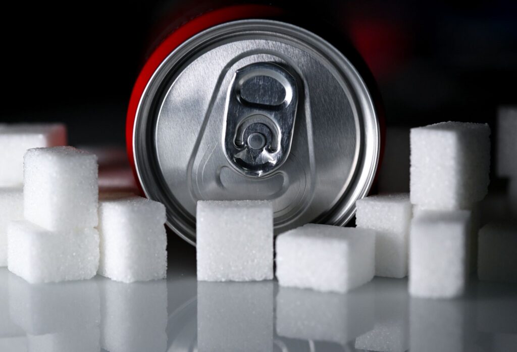 Softdrinks mit Zucker