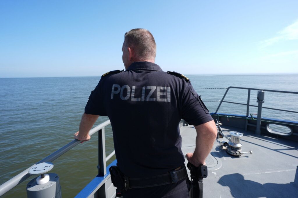 Wasserschutzpolizist Hamburg auf der Nordsee
