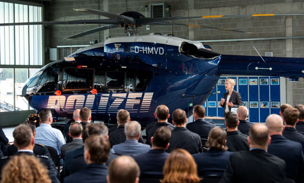 Indienststellung neuer Polizeihubschrauber