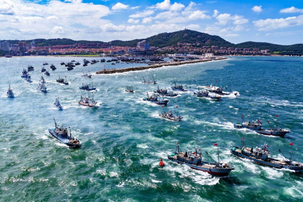 Fischereisaison in China