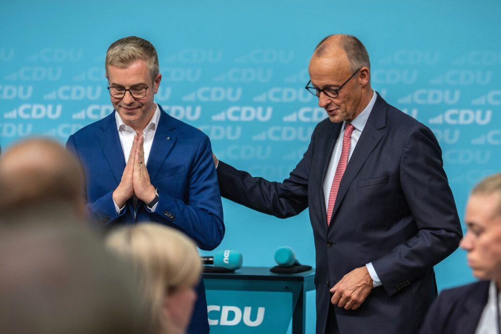 Kanzler Merz im Berliner Wahlkampf