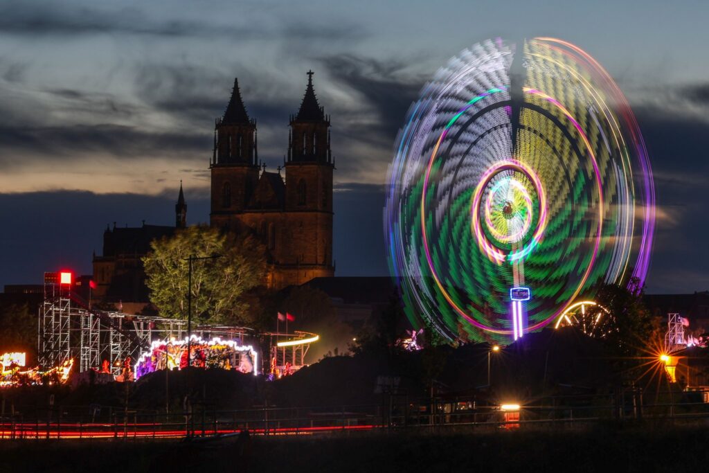 Nachtaufnahme Herbstmesse