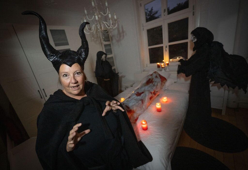 Halloween-Haus in Frankfurt